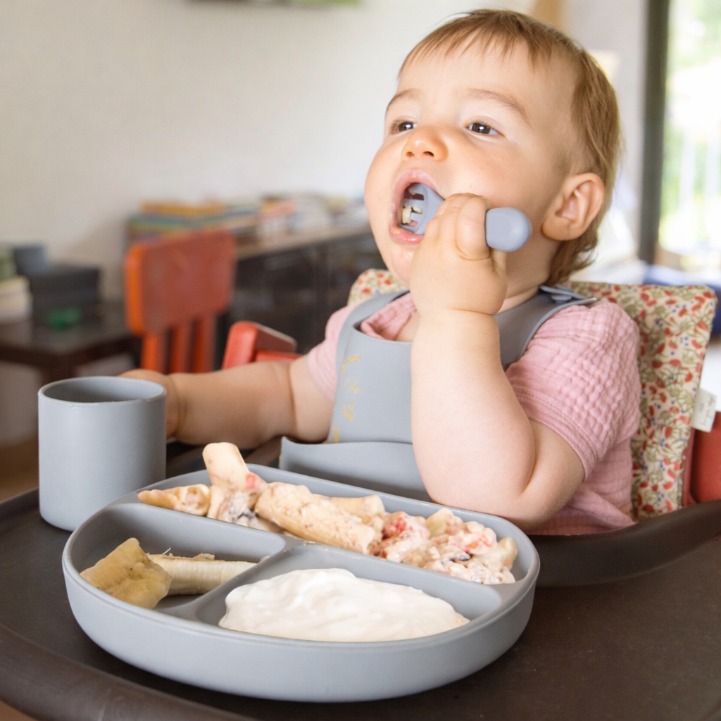 Coffret Repas Zen – Coffret Repas Bébé en Silicone avec Ventouses